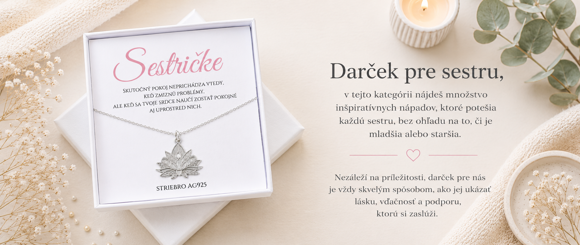 darček pre sestru